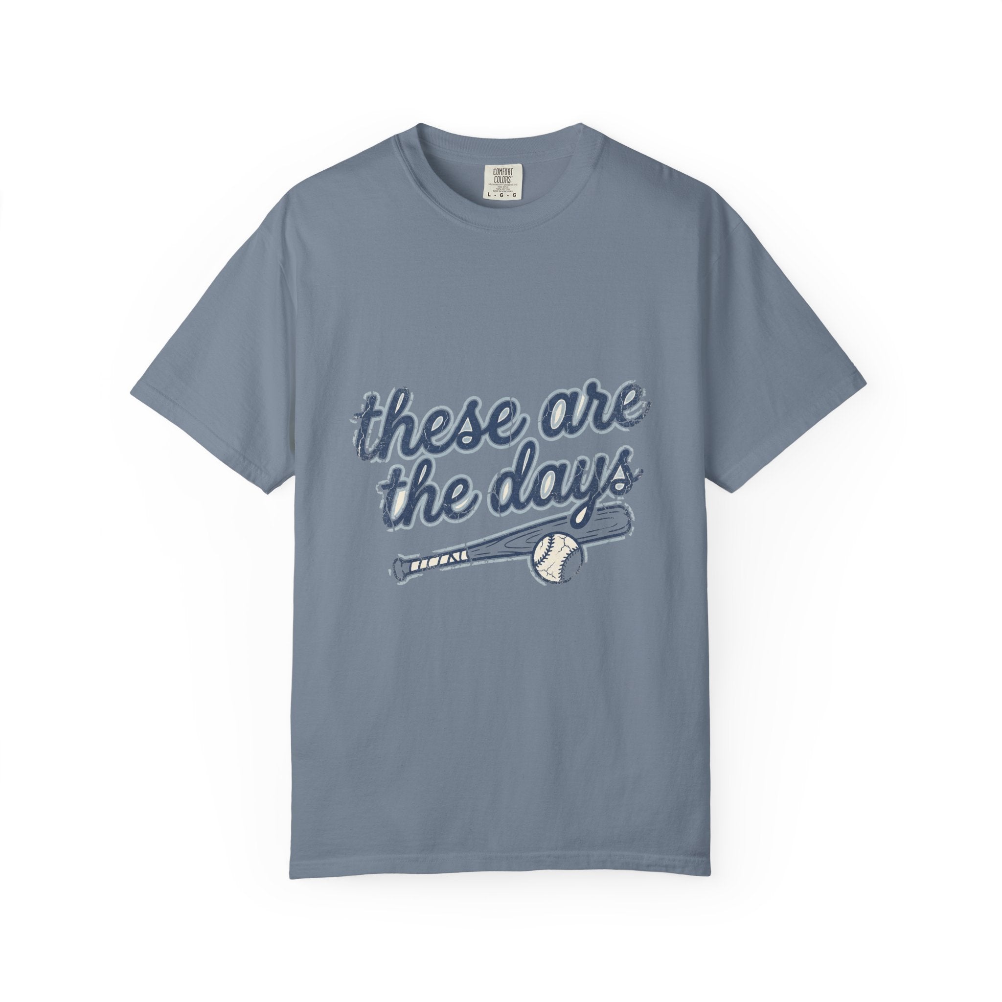 These Are The Days Baseball Shirt - Vintage Baseball Mom Comfort Colors Tee