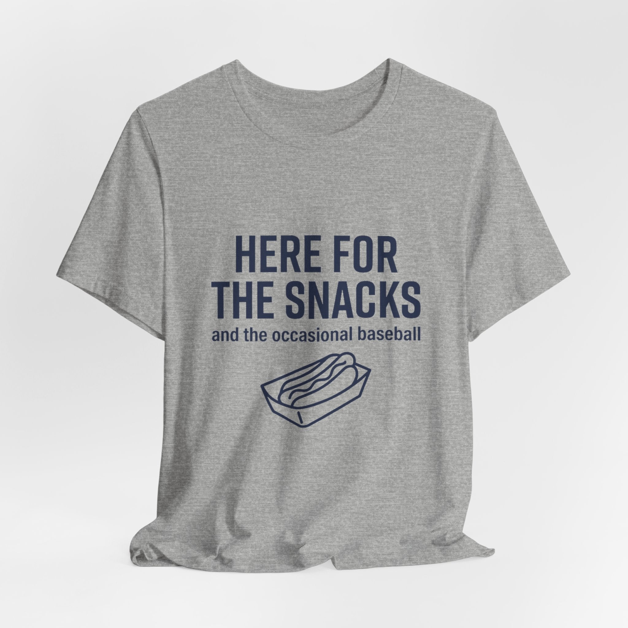 Here For The Snacks Travel Ball Shirt - Funny Baseball Mom & Dad Tee