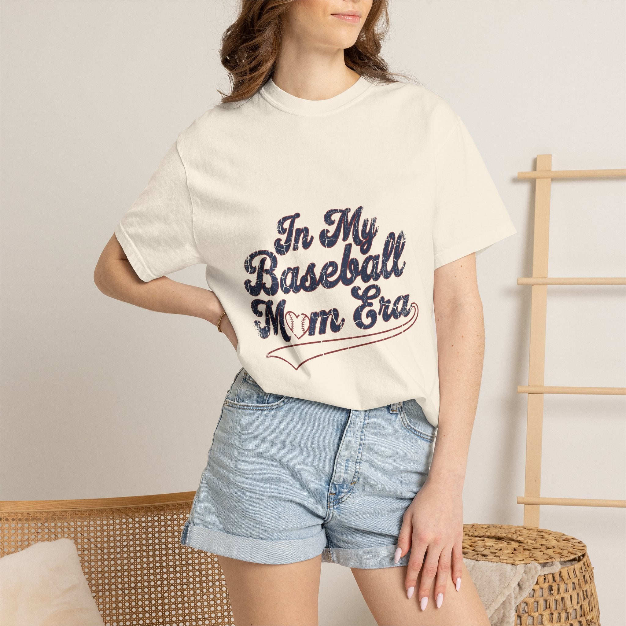 In My Baseball Mom Era Shirt - Trendy Vintage Baseball Mom Comfort Colors Tee
