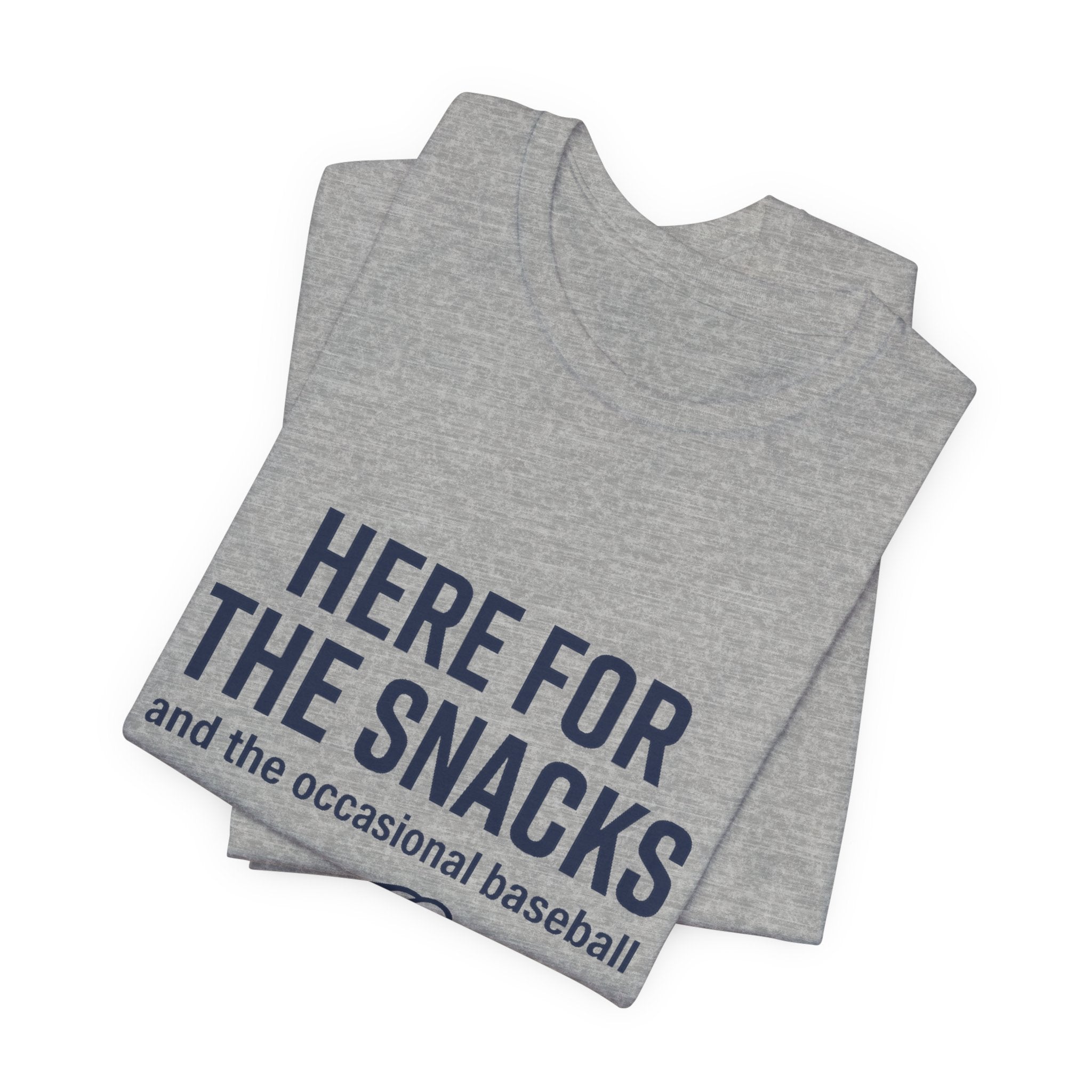 Here For The Snacks Travel Ball Shirt - Funny Baseball Mom & Dad Tee