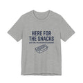 Here For The Snacks Travel Ball Shirt - Funny Baseball Mom & Dad Tee