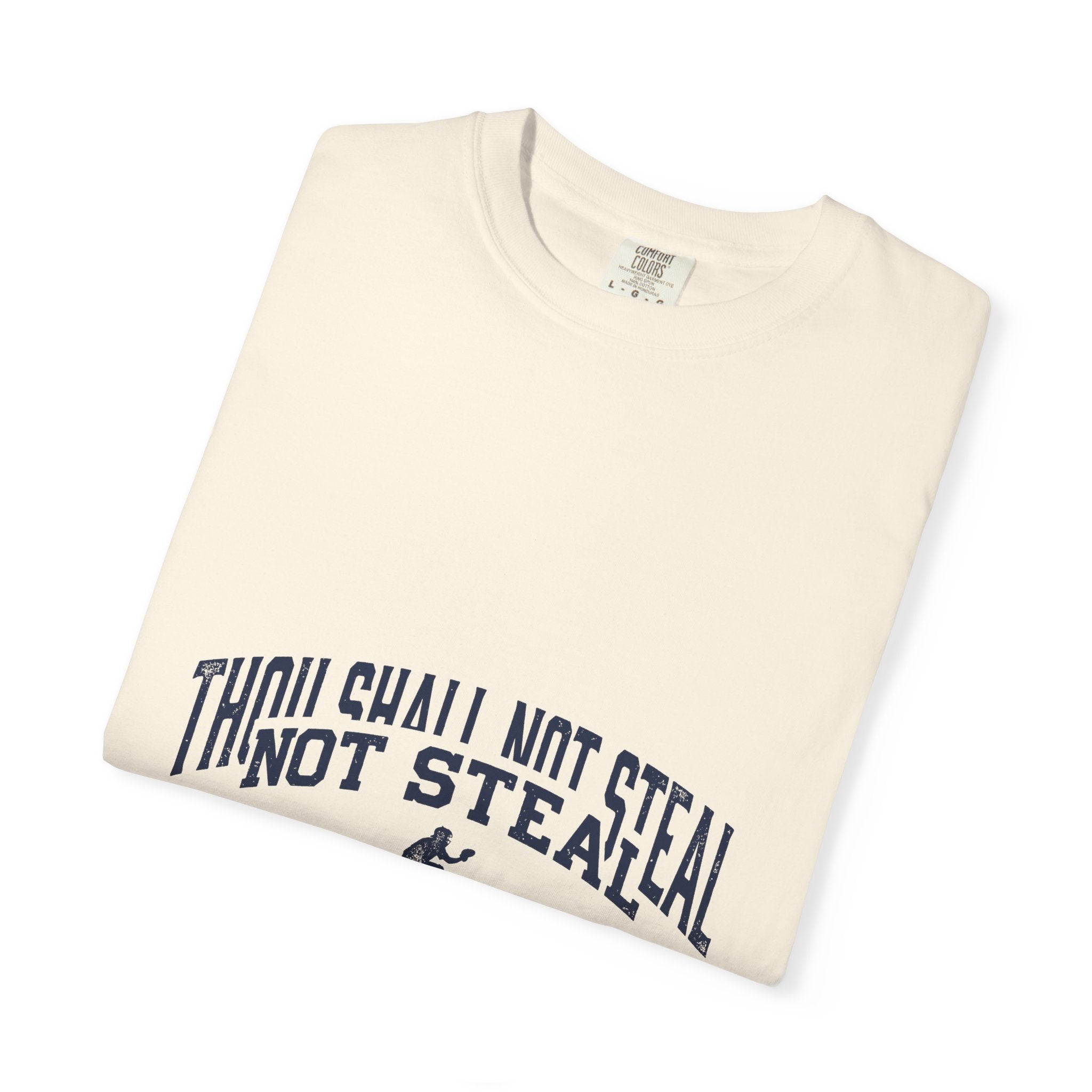 Thou Shall Not Steal Baseball Mom Shirt — Comfort Colors Ivory Vintage Tee